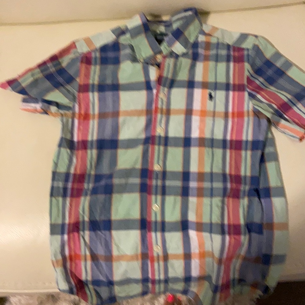 Ralph Lauren Polo Plaid Print Oxford